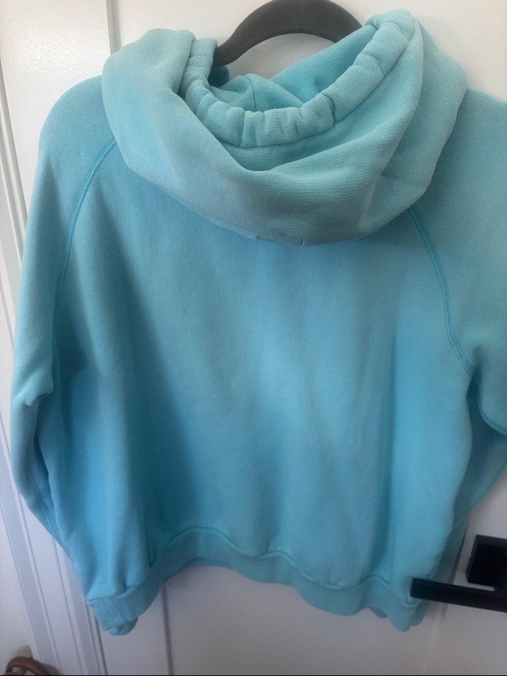 Polo by Ralph Lauren Light Aqua Pullover Hoodie with Navy Pony - Picture 4 of 4